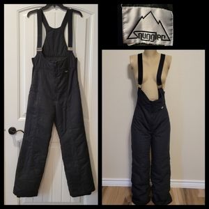 Snuggler black bib insulated overalls